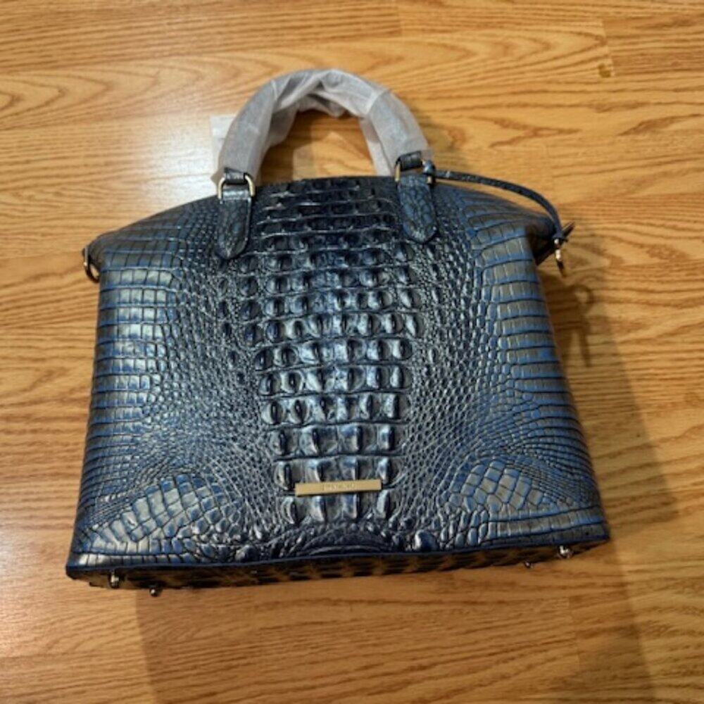 ⚡Brahmin Lg Duxbury Satchel Serenity Blue Ombre Melbourne Leather 15% off Sale⚡